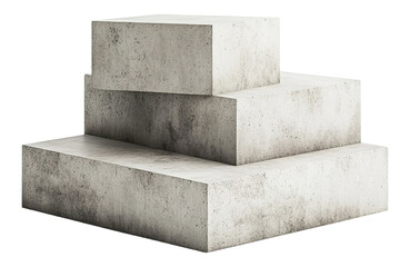 stone podium isolated