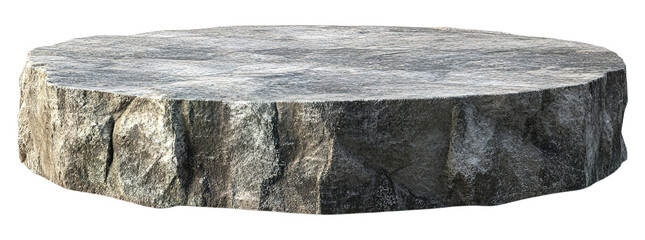 stone podium isolated