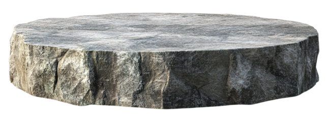 stone podium isolated