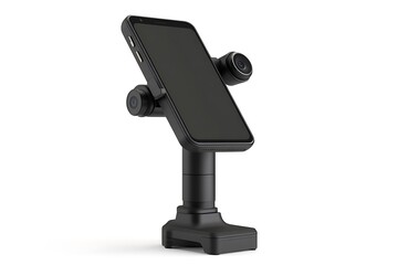 smartphone with stabilizer on white background