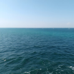 Fototapeta premium Sea view, there are boats, the sea water is very beautiful.