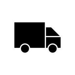 trucking glyph icon