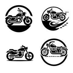 motorcycle icon silhouette 
