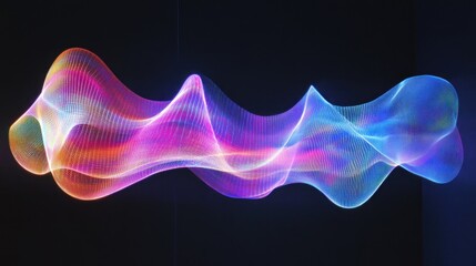 Obraz premium bstract Colorful Wave Digital Art Design