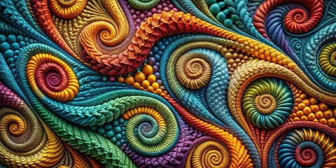 Abstract Decorative Texture Background:  Elegant Swirls and Hues for Design Projects