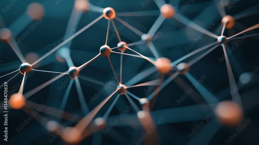 Poster figure it out concept, abstract digital network showing connections in a brainstorming software for 