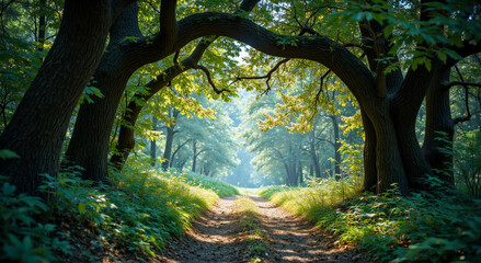 sunlight in the forest