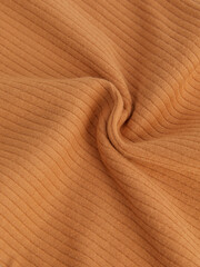 the texture of the fabric in a wraparound form