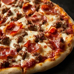 National Pizza Day Delicious Meat Lovers Pizza Pepperoni Sausage Bacon