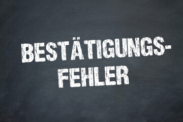 Obraz premium Bestätigungsfehler 