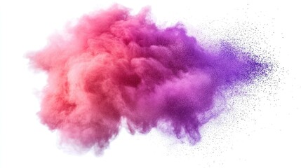 Fototapeta premium Pink and Purple Powder Explosion Cloud Abstract Art