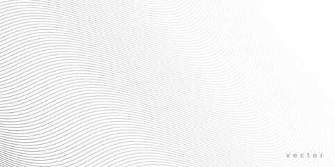 Abstract white background from lines. Wavy line drawing . Design element. Vector illustration .