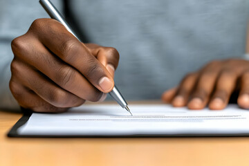 Close-up Photo of Hands Signing Document