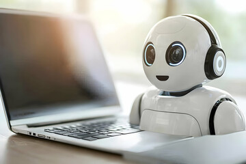 Friendly Robot 3D Illustration