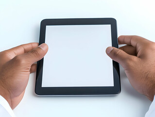 Tablet Mockup Photo, Hands Holding