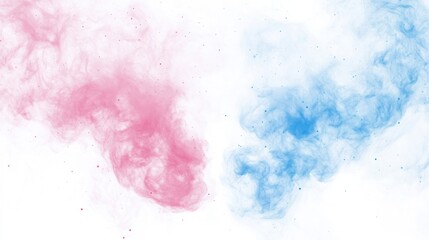 Obraz premium Abstract Pink And Blue Color Swirls On White Background