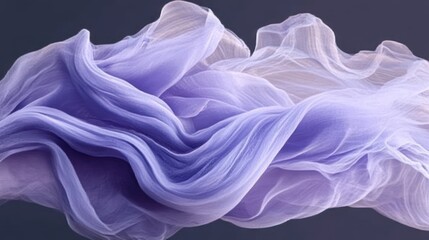 Obraz premium Lavender Fabric Swirls Abstract Art Design