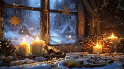 burning christmas tree