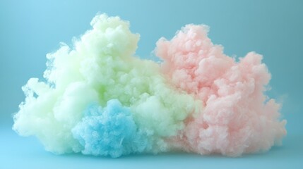 Pastel Colored Cotton Candy Cloud Formation