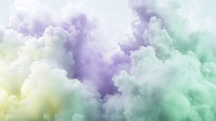 Fototapeta premium Pastel Cloudscape Dreamlike Soft Hues