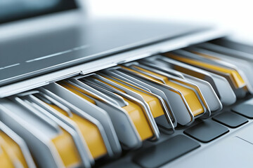 Abstract 3D Data Storage Illustration