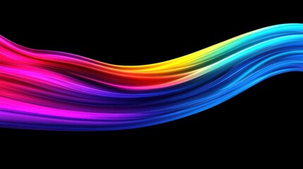 Vibrant Rainbow Swirl Abstract Design Background
