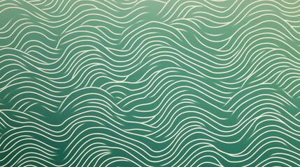 Minimalistic green wave pattern with evenly spaced, monochromatic arcs in a clean and symmetrical layout.