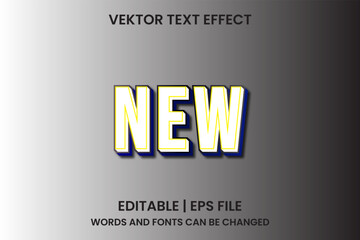 New editable text effects
