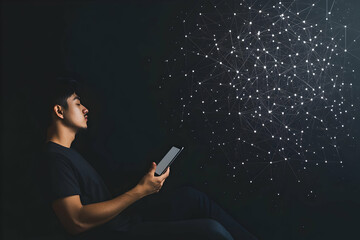 Dark Abstract Background Illustration