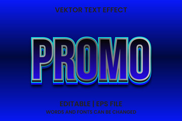 Editable promo effect text
