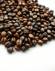 coffee beans on a white background