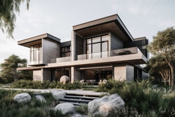 Modern Architectural Design Two Story Luxury Home