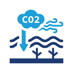 Obraz premium Ocean acidification icon