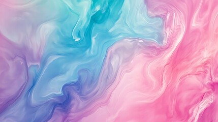 Abstract Pastel Swirls of Pink Blue and Purple Hues