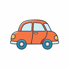 Cute Cartoon Car Vector illustration style Design
