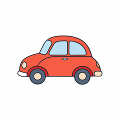 Cute Cartoon Car Vector illustration style Design