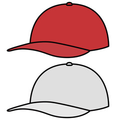 体育の時に使う赤と白の帽子