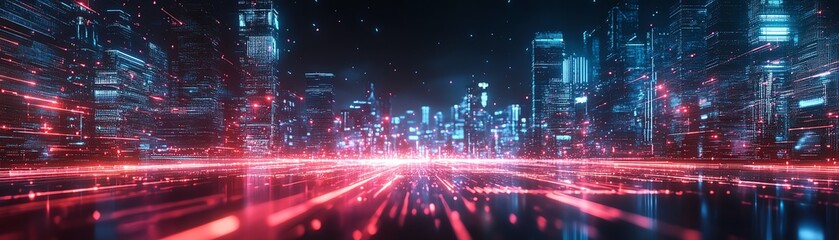 Naklejka premium Futuristic innovative AI, smart technology