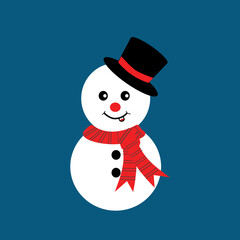 snowman with hat