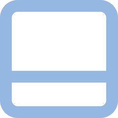 Sidebar Bottom icon design logo