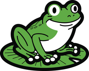 frog with a smile