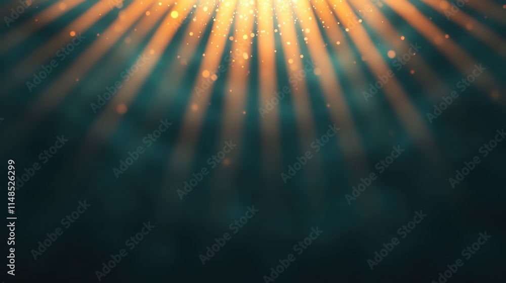 Poster soft rays of light illuminate a serene space, creating a tranquil and dreamy atmosphere.