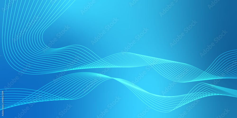 Poster abstract wave element for design. digital frequency track equalizer. stylized line art background. c