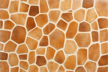 Fototapeta premium A close-up of a giraffe patterned fur, showing the intricate details of its unique spots