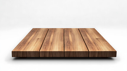 Showcasing a sleek wooden platform modern studio product display minimalist setup top view interior design inspiration