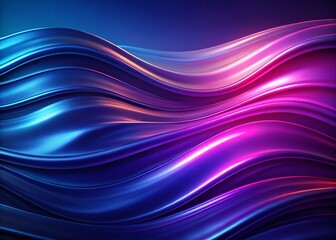 Obraz premium Abstract Wavy Background, Dark Blue Purple Smooth Gradient, Portrait Photography Backdrop