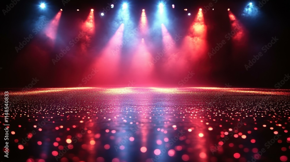 Poster retro disco party vibes funky creating a vibrant display