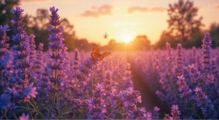 Obraz premium lavender field in region