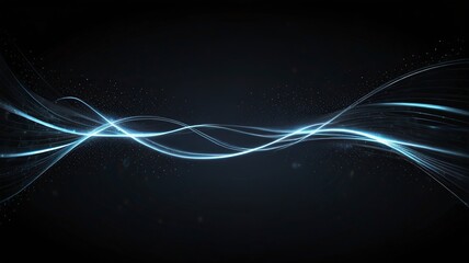 Fototapeta premium Abstract background Glowing shiny lines affect futuristic abstract background 