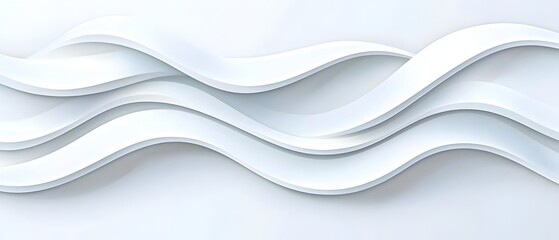 Obraz premium A white line with a wave pattern